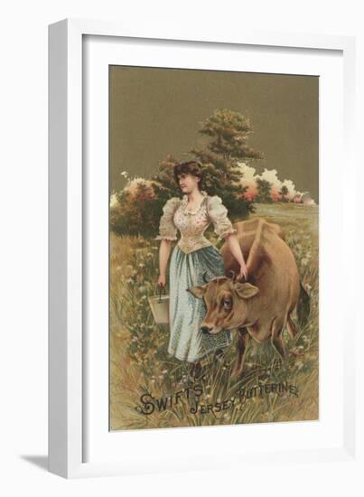 Advertisement for Swift's Jersey Butterine, C.1880-American School-Framed Giclee Print