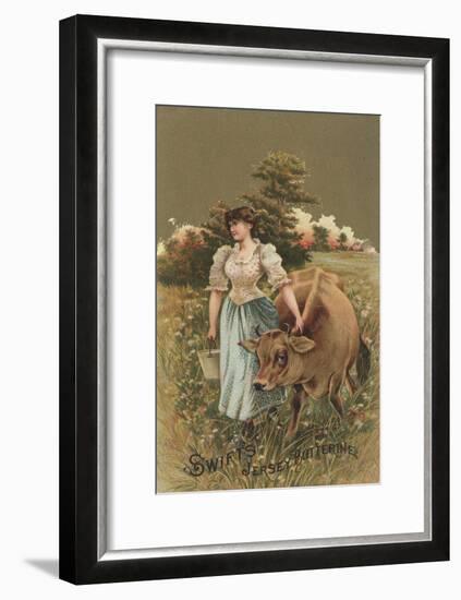 Advertisement for Swift's Jersey Butterine, C.1880-American School-Framed Giclee Print