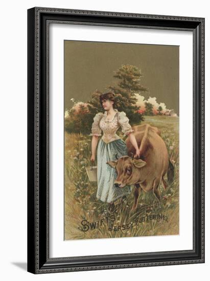 Advertisement for Swift's Jersey Butterine, C.1880-American School-Framed Giclee Print