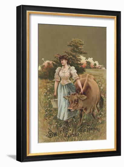 Advertisement for Swift's Jersey Butterine, C.1880-American School-Framed Giclee Print