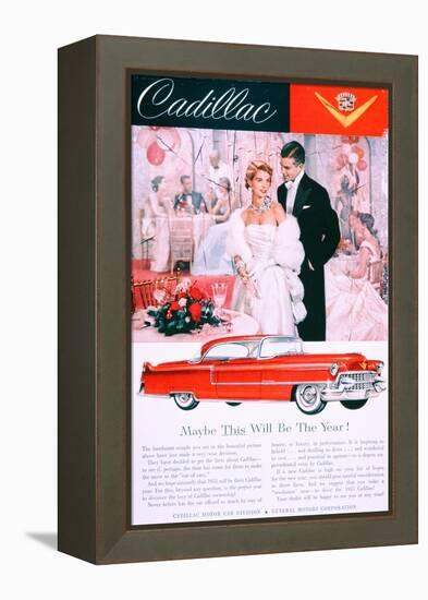 Advertisement for the 1955 Cadillac Car-null-Framed Premier Image Canvas