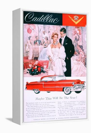 Advertisement for the 1955 Cadillac Car-null-Framed Premier Image Canvas