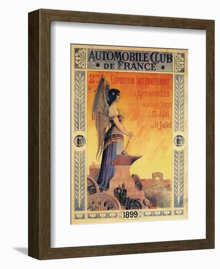 Advertisement for the Automobile Club de France's International Automobile Exposition, 1899-Unknown-Framed Giclee Print