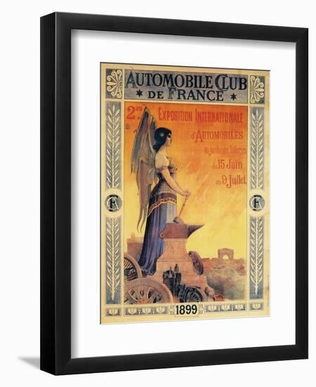 Advertisement for the Automobile Club de France's International Automobile Exposition, 1899-Unknown-Framed Giclee Print