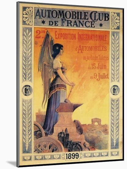 Advertisement for the Automobile Club de France's International Automobile Exposition, 1899-Unknown-Mounted Giclee Print