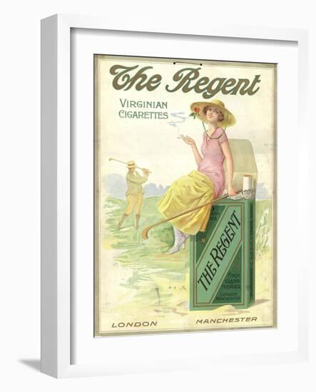 Advertisement for the English Cigarettes: the Regent-null-Framed Giclee Print