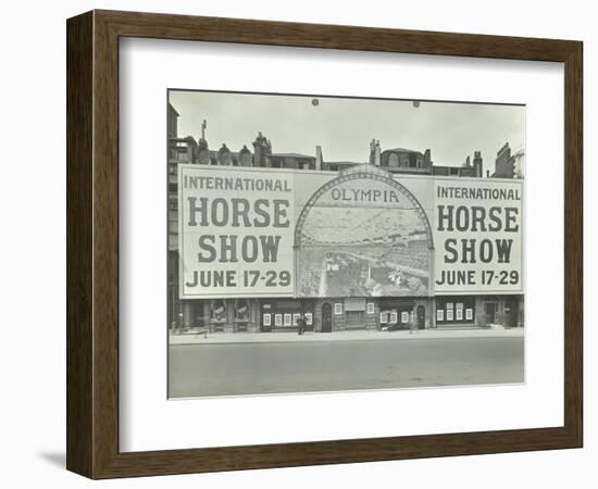 Advertisement for the International Horse Show, 114 Piccadilly, London, 1912-null-Framed Photographic Print