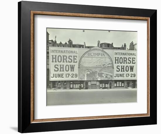 Advertisement for the International Horse Show, 114 Piccadilly, London, 1912-null-Framed Photographic Print