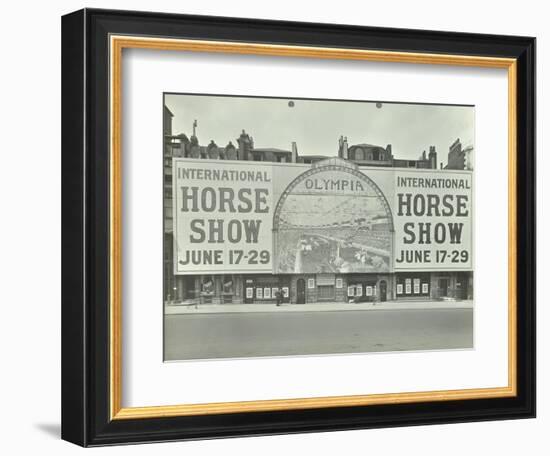 Advertisement for the International Horse Show, 114 Piccadilly, London, 1912-null-Framed Photographic Print