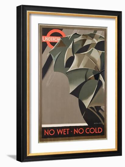 Advertisement for the London Underground, 1929 (Colour Litho)-Manner-Framed Giclee Print