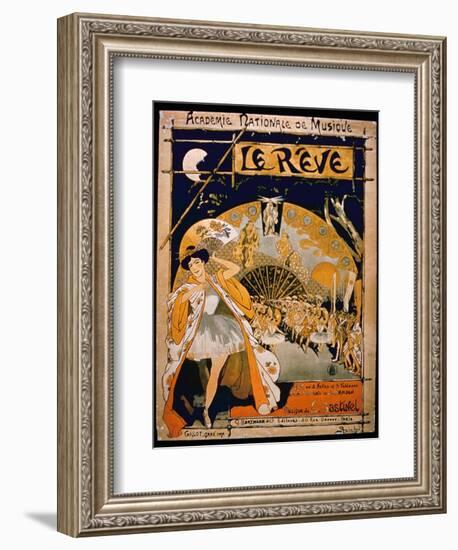 Advertisement for the Musical 'The Dream', at the Academie Nationale De Musique, Engraved by Gillot-French-Framed Giclee Print