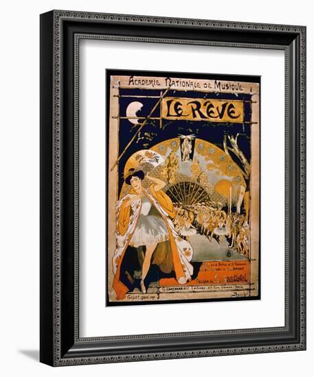 Advertisement for the Musical 'The Dream', at the Academie Nationale De Musique, Engraved by Gillot-French-Framed Giclee Print