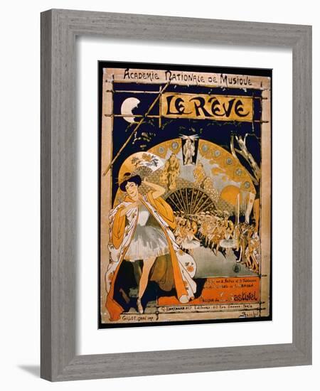 Advertisement for the Musical 'The Dream', at the Academie Nationale De Musique, Engraved by Gillot-French-Framed Giclee Print