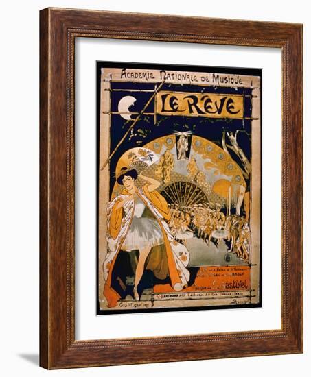 Advertisement for the Musical 'The Dream', at the Academie Nationale De Musique, Engraved by Gillot-French-Framed Giclee Print