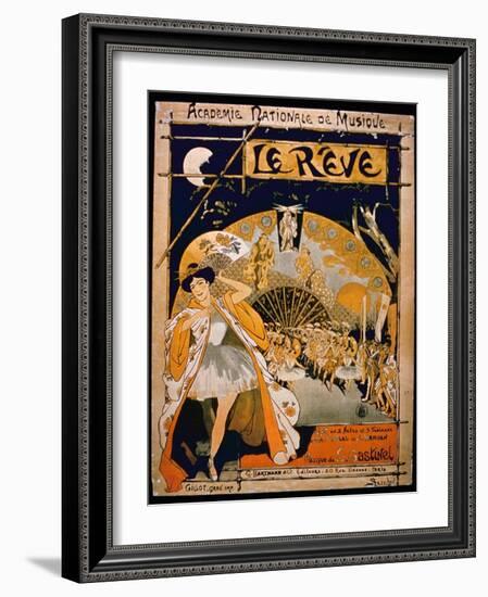 Advertisement for the Musical 'The Dream', at the Academie Nationale De Musique, Engraved by Gillot-French-Framed Giclee Print