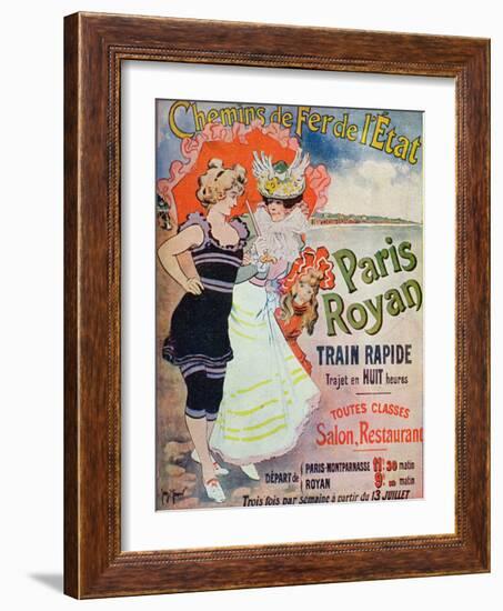 Advertisement for the Paris-Royan Railway Line, c.1908-Georges Meunier-Framed Giclee Print