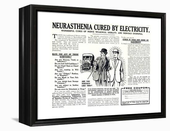 Advertisement for the Pulvermacher Electrological Institute Ltd., Published in 'The Sphere',…-English School-Framed Premier Image Canvas