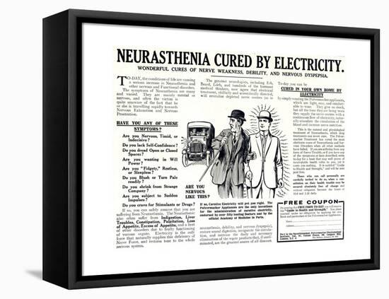 Advertisement for the Pulvermacher Electrological Institute Ltd., Published in 'The Sphere',…-English School-Framed Premier Image Canvas
