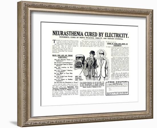 Advertisement for the Pulvermacher Electrological Institute Ltd., Published in 'The Sphere',…-English School-Framed Giclee Print