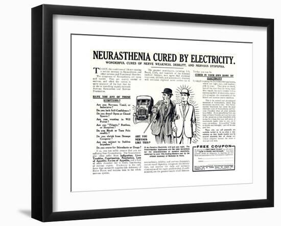 Advertisement for the Pulvermacher Electrological Institute Ltd., Published in 'The Sphere',…-English School-Framed Giclee Print