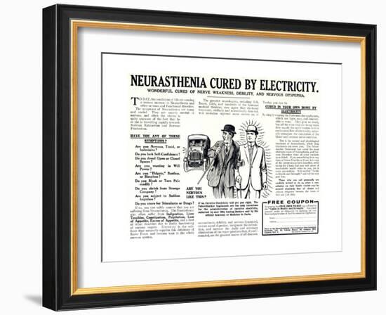 Advertisement for the Pulvermacher Electrological Institute Ltd., Published in 'The Sphere',…-English School-Framed Giclee Print