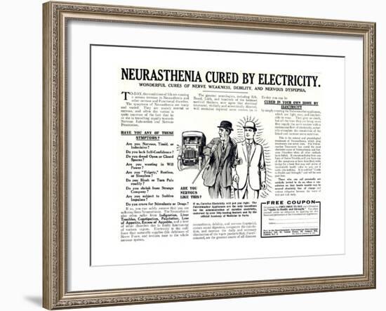 Advertisement for the Pulvermacher Electrological Institute Ltd., Published in 'The Sphere',…-English School-Framed Giclee Print