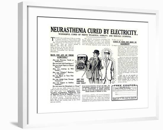 Advertisement for the Pulvermacher Electrological Institute Ltd., Published in 'The Sphere',…-English School-Framed Giclee Print