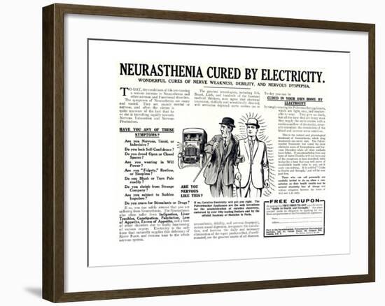 Advertisement for the Pulvermacher Electrological Institute Ltd., Published in 'The Sphere',…-English School-Framed Giclee Print