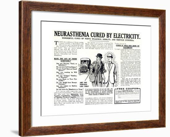 Advertisement for the Pulvermacher Electrological Institute Ltd., Published in 'The Sphere',…-English School-Framed Giclee Print