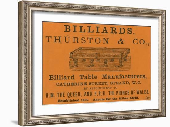 Advertisement for Thurston and Co-null-Framed Giclee Print