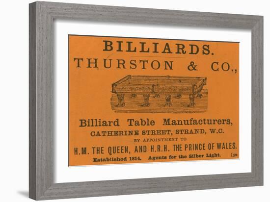 Advertisement for Thurston and Co-null-Framed Giclee Print