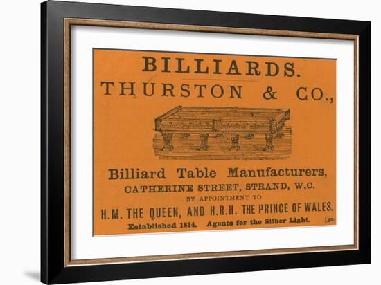 Advertisement for Thurston and Co-null-Framed Giclee Print