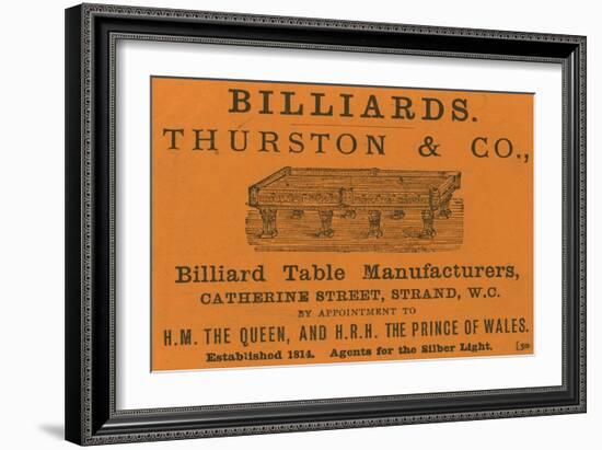 Advertisement for Thurston and Co-null-Framed Giclee Print