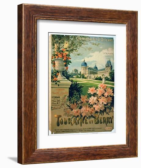 Advertisement for "Touraine et Berry", by Orleans Railway-Hugo D'Alesi-Framed Giclee Print