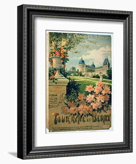 Advertisement for "Touraine et Berry", by Orleans Railway-Hugo D'Alesi-Framed Giclee Print