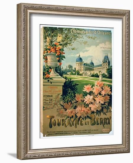 Advertisement for "Touraine et Berry", by Orleans Railway-Hugo D'Alesi-Framed Giclee Print