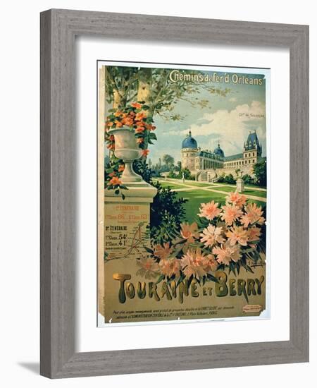 Advertisement for "Touraine et Berry", by Orleans Railway-Hugo D'Alesi-Framed Giclee Print