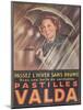 Advertisement for 'Valda' Pastilles, Published in 'Marie-Claire' Magazine, 7th January 1938-null-Mounted Giclee Print