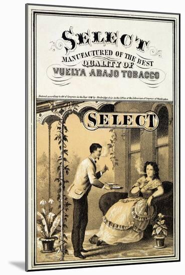 Advertisement for Vuelta Abajo Tobacco, Pub. 1870-null-Mounted Giclee Print