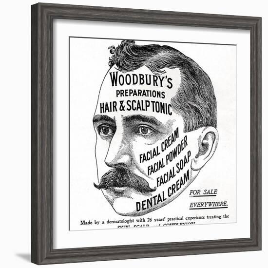 Advertisement for 'Woodbury's Preparations', 1910s-English School-Framed Giclee Print
