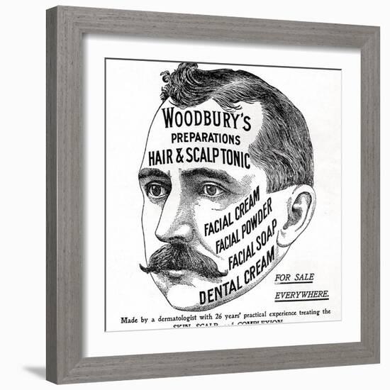 Advertisement for 'Woodbury's Preparations', 1910s-English School-Framed Giclee Print