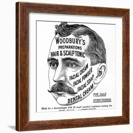 Advertisement for 'Woodbury's Preparations', 1910s-English School-Framed Giclee Print