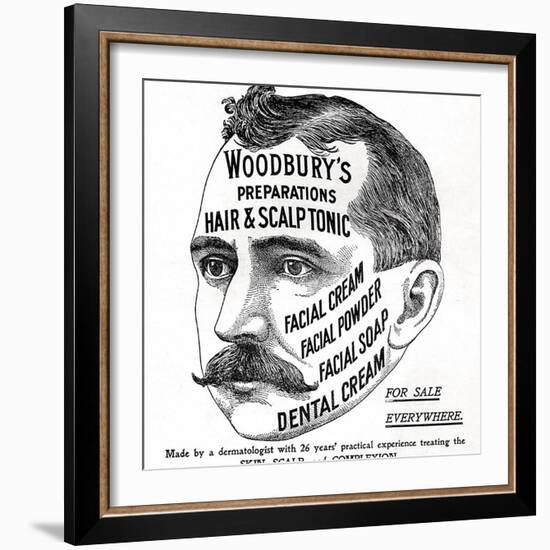 Advertisement for 'Woodbury's Preparations', 1910s-English School-Framed Giclee Print