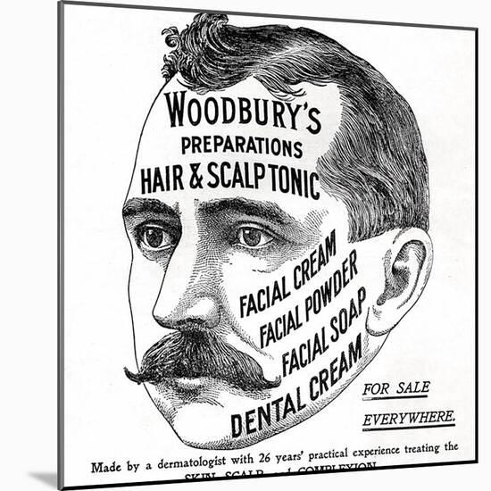 Advertisement for 'Woodbury's Preparations', 1910s-English School-Mounted Giclee Print