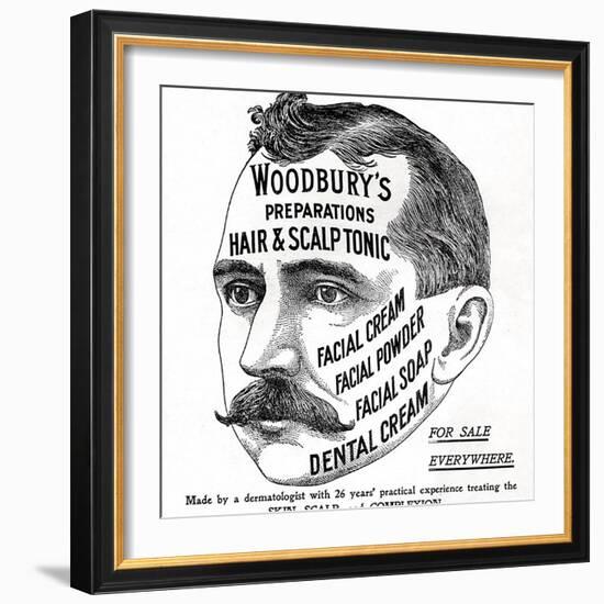 Advertisement for 'Woodbury's Preparations', 1910s-English School-Framed Giclee Print