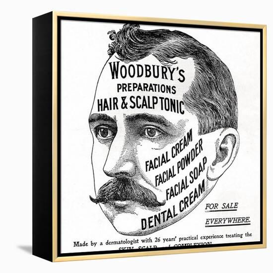 Advertisement for 'Woodbury's Preparations', 1910s-English School-Framed Premier Image Canvas