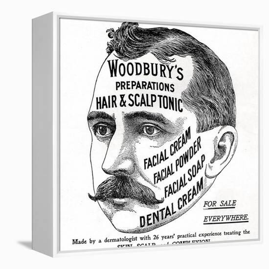 Advertisement for 'Woodbury's Preparations', 1910s-English School-Framed Premier Image Canvas