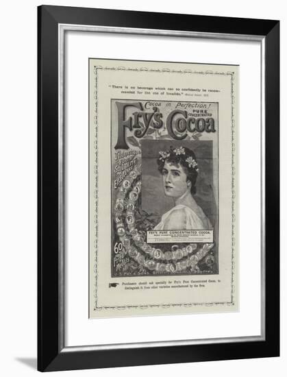 Advertisement, Fry's Cocoa-null-Framed Giclee Print