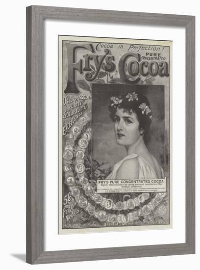 Advertisement, Fry's Pure Concentrated Cocoa-null-Framed Giclee Print