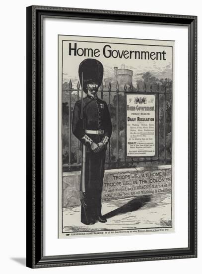 Advertisement, Hudson's Extract of Soap-null-Framed Giclee Print